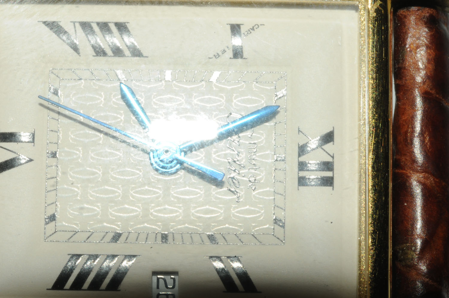 A ladies silver gilt Must de Cartier "Tank" wristwatch, - Image 6 of 10