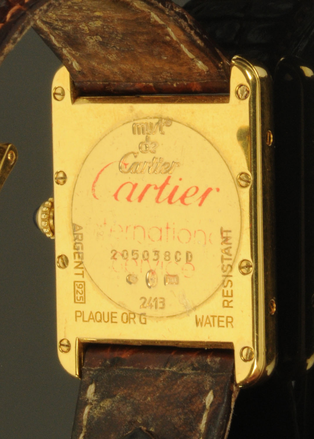 A ladies silver gilt Must de Cartier "Tank" wristwatch, - Image 3 of 10