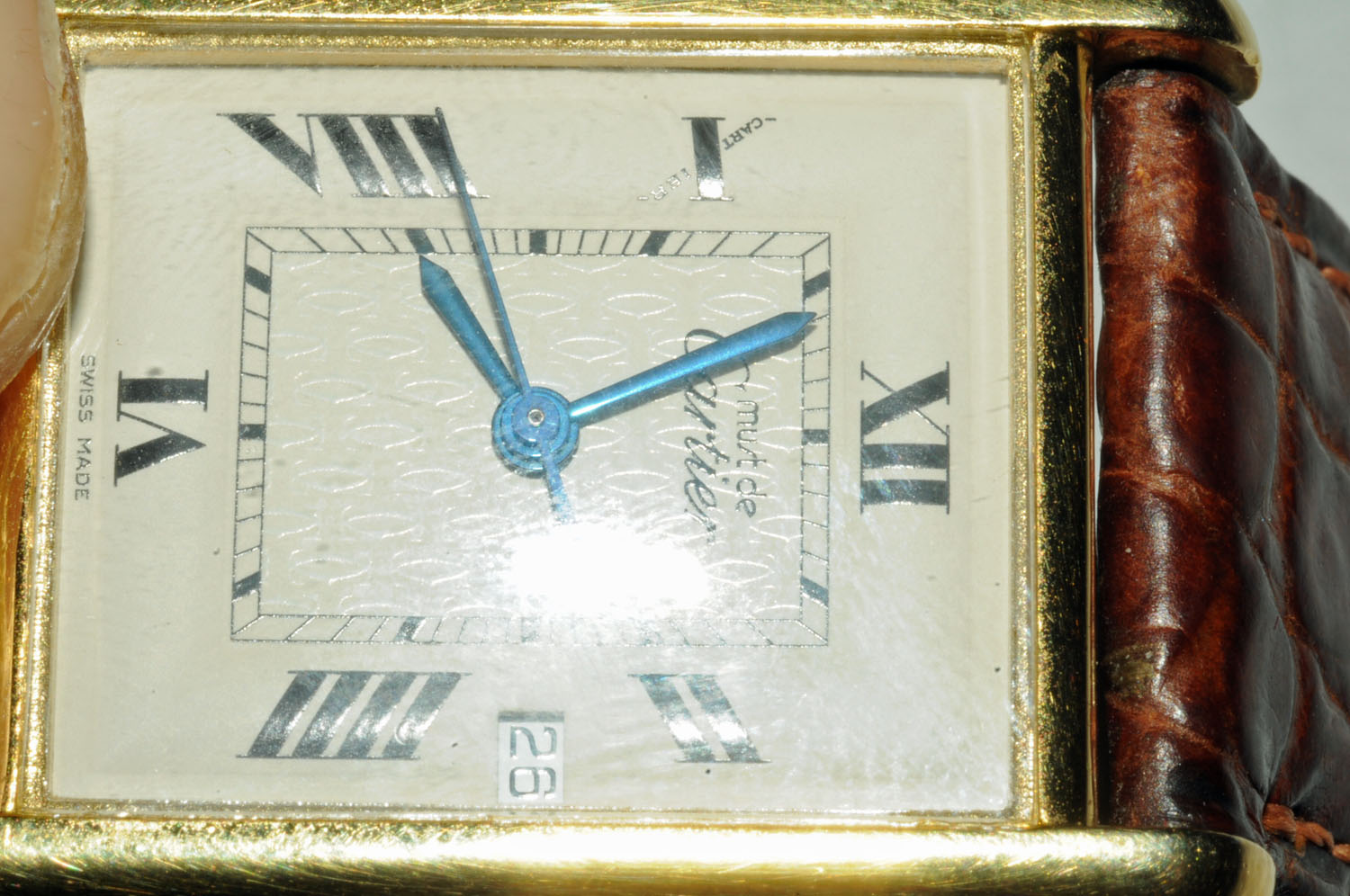 A ladies silver gilt Must de Cartier "Tank" wristwatch, - Image 5 of 10