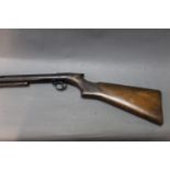 A BSA standard pre-war under lever air rifle, Cal 177 with blued barrel, under lever,