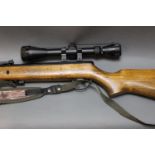 A BSA Super Sport Cal 22 break barrel air rifle,