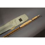 Hardy "The C C de France" Palakona split cane trout fly rod, in two sections, 9'.