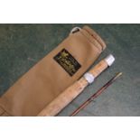 Sharps of Aberdeen "The Featherweight" split cane trout fly rod, 2 sections, 7' 6", line 5.