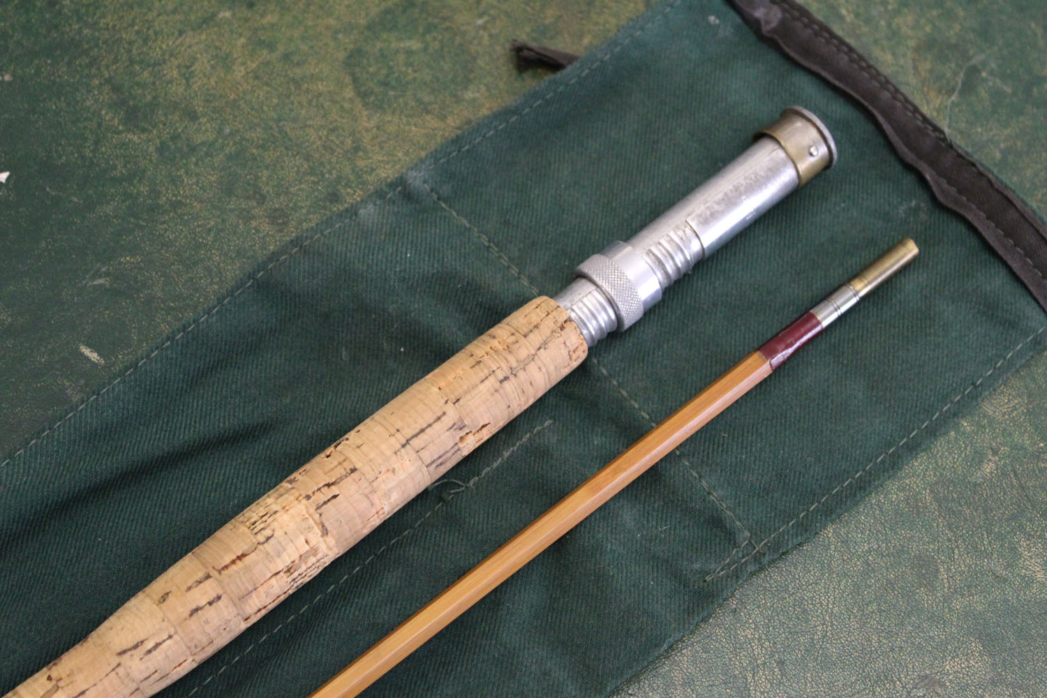 Sharps of Aberdeen "Scottie" split cane trout fly rod, 2 sections, 10' 6", line 5.