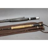 Two trout fly rods, a Shakespeare Sigma graphite in two sections, 9',