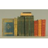 A box of mixed antiquarian books, to include The History of Herodotus by George Rawlinson (1862),