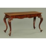 A 19th century mahogany side table,