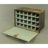 A portable set of sheet metal pigeonholes,