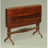 A late Regency rosewood Sutherland table,