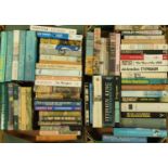 Two boxes of predominantly first Edition novels, to include the authors William Boyd, Stephen King,