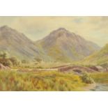 Albert Rosser (1899-1995), a watercolour "Wasdale Head and Great Gable", 24 cm x 35 cm, framed.