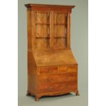 A 19th century mahogany bureau bookcase,