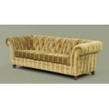 A Victorian style Chesterfield settee,