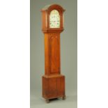 A 19th century oak longcase clock,