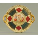An Austrian style cabaret tray, early 20th century,