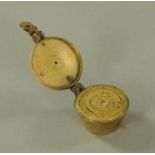 A nest of German brass cup weights,