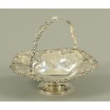 A Victorian silver fruit basket, Samuel Hayne and Dudley Cater, London 1849,