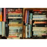 Two boxes of predominantly First Edition novels, to include the authors Kingsley Amis, Philip Roth,
