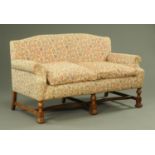 A George III style two seater settee,