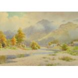 Albert Rosser (1899-1995), a watercolour "Grange in Borrowdale", 23 cm x 33 cm.