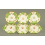 A pair of Coalport porcelain dessert plates, Pattern No. Z.