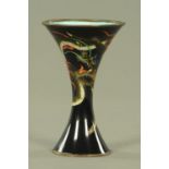 A Japanese ginbari cloisonne vase attributed to Ota Toshiro, late Meiji/Taisho period,