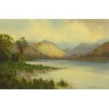 Edward Horace Thompson (British 1879-1949), "A Passing Gleam-Head of Bassenthwaite Lake",