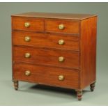 A Regency mahogany chest of drawers,