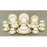 A Royal Doulton "Maplewood" dinner and tea service, comprising 6 dinner, dessert and side plates,