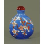 A Chinese Peking glass style snuff bottle, 20th century,
