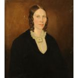 An oil painting on canvas, portrait of a Victorian lady. 66 cm x 58 cm, unframed.