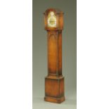 An oak grandmother clock,
