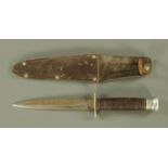 A World War Two period Fairbairn Sykes fighting knife,