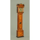 An 18th century Dutch marquetry longcase clock,