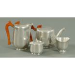 A Picquet ware four place tea service, mid 20th century.