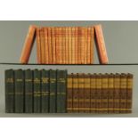 A box of classics, including Jane Austen 1926 publications leather bound by McMillan & Co.