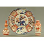 A Japanese Imari scalloped dish,