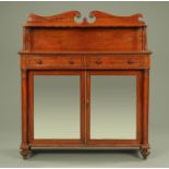 A William IV mahogany chiffonier,