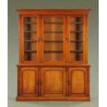 A large Victorian mahogany bookcase,