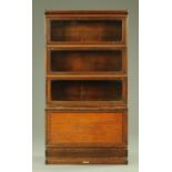 A Globe Wernicke type sectional bookcase. Width 87 cm.