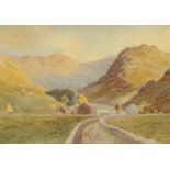 Albert Rosser (1899-1995), a watercolour "Seathwaite near Seatoller", 23 cm x 32 cm, framed,