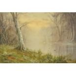 Edward H Thompson (British 1879-1949), "A Frosty Morning Mist" signed and dated 1923, watercolour.