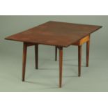 A George III mahogany drop leaf dining table,