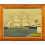 A 19th century maritime woolwork,