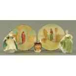 Royal Doulton, comprising two plates "Juliet" and "Portia",