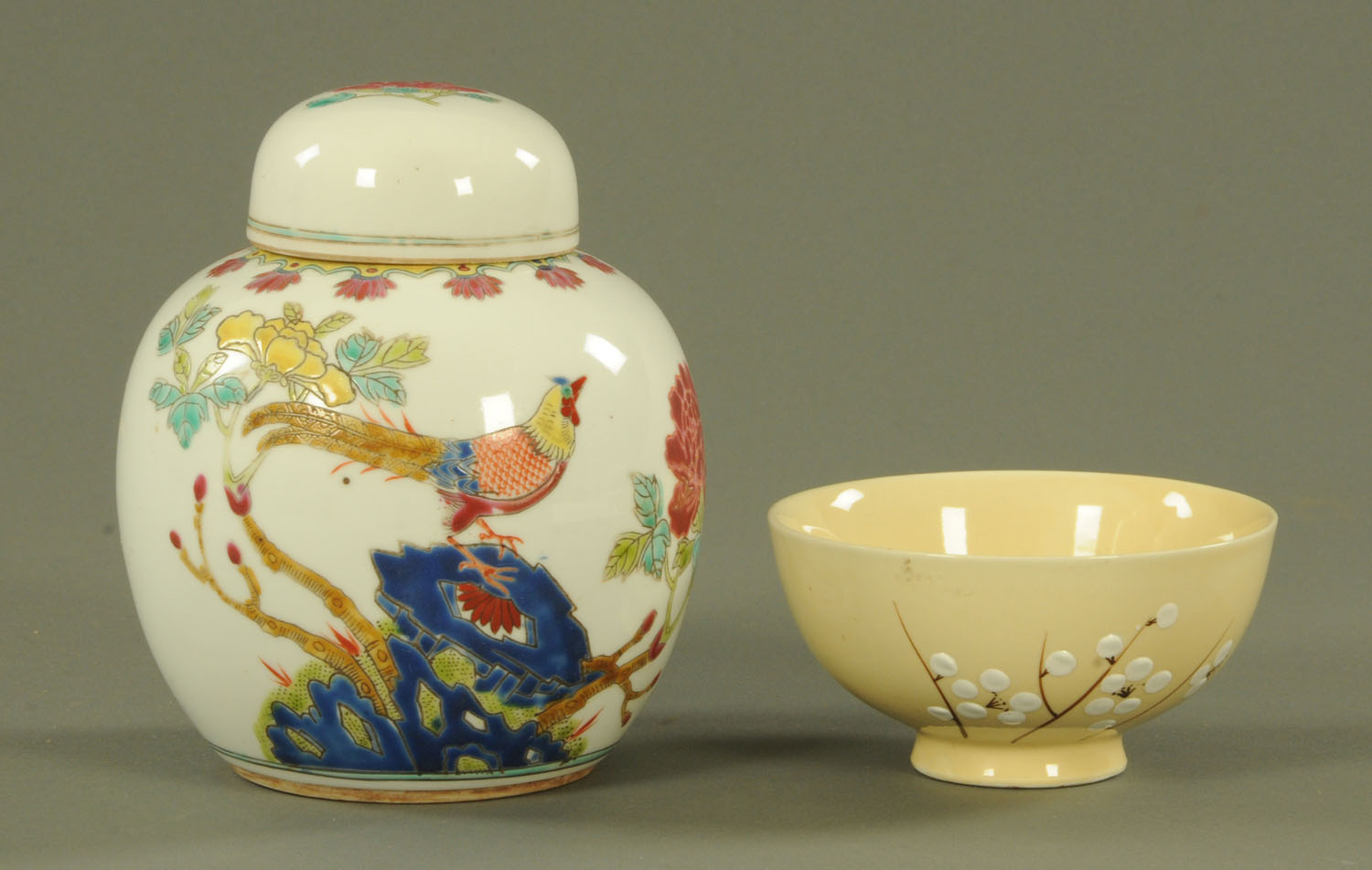 A Chinese ginger jar and cover, 20th century,