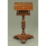 East India Company Interest - An Anglo-Indian inlaid rosewood worktable,