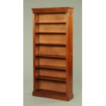 An early 20th century mahogany freestanding open bookcase,