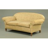 A late Victorian Chesterfield type sprung settee,