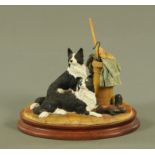 A Border Fine Arts collie group, signed Ayres "A Long Day Ahead" B0037.